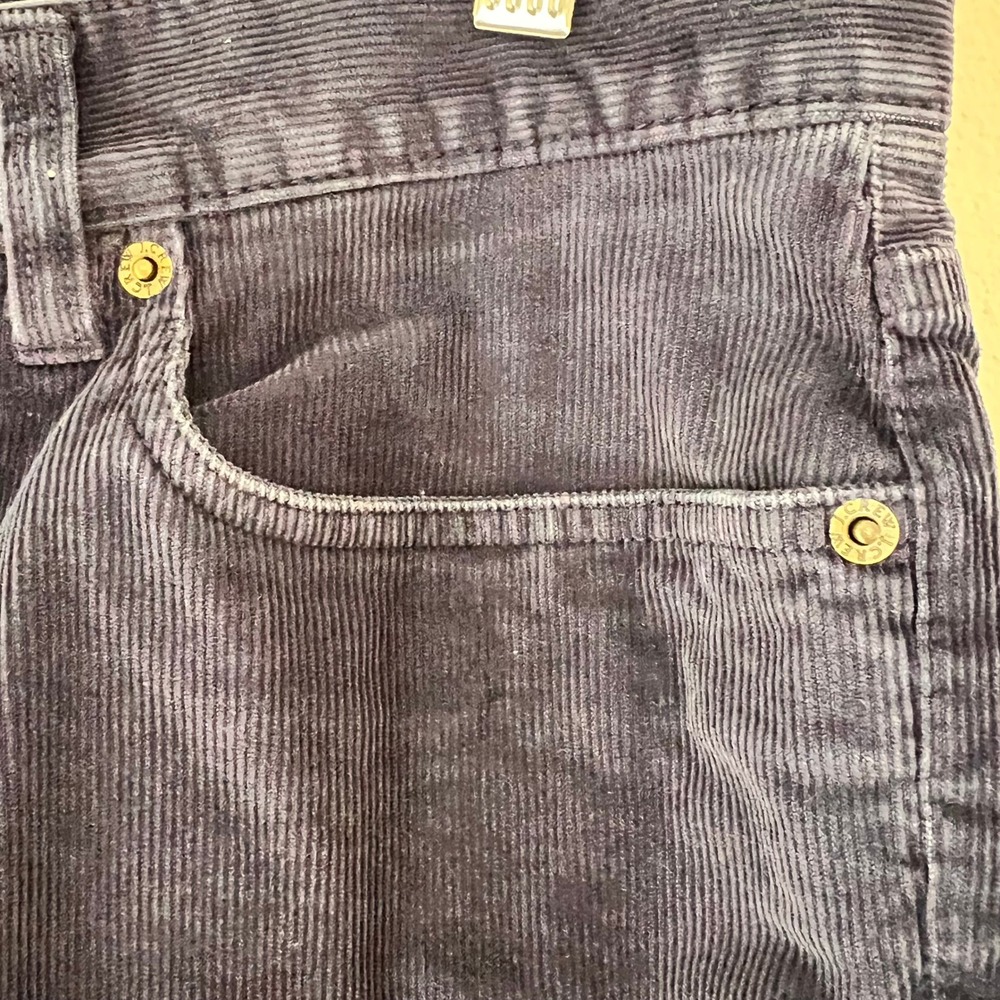 J Crew Mercantile Flex Corduroy Pants Mens 32x32 Navy Blue Straight Fit Trousers - Picture 2 of 7